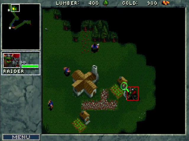 Capture d'écran personnelle de Warcraft: Orcs & Humans.