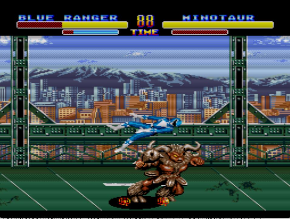 Deux jeux de combats de la Genesis: Shaq Fu et Mighty Morphin Power Rangers